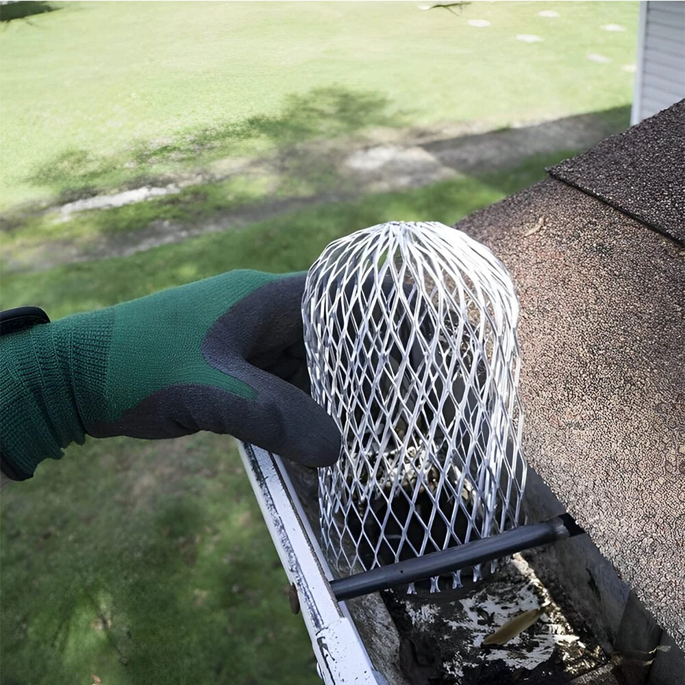 Gutter Guards 4 Pack - 3.5x6.5 Inch Waterproof Aluminum Leaf Filter - Easy Installation - Image 4