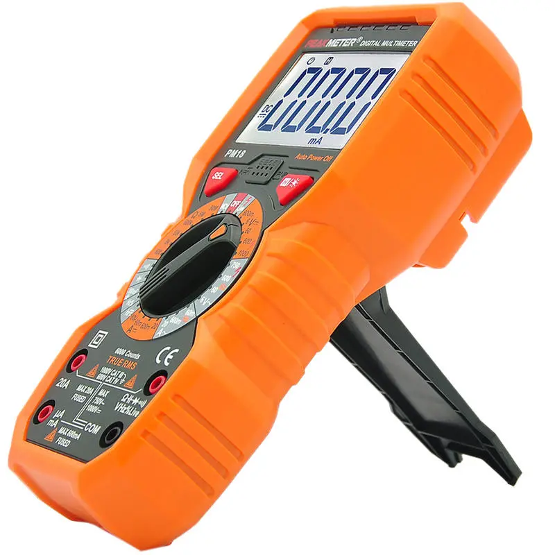 PeakMeter PM18C Digital Multimeter - Voltage Tester with NCV, Capacitance & Temperature - Image 3