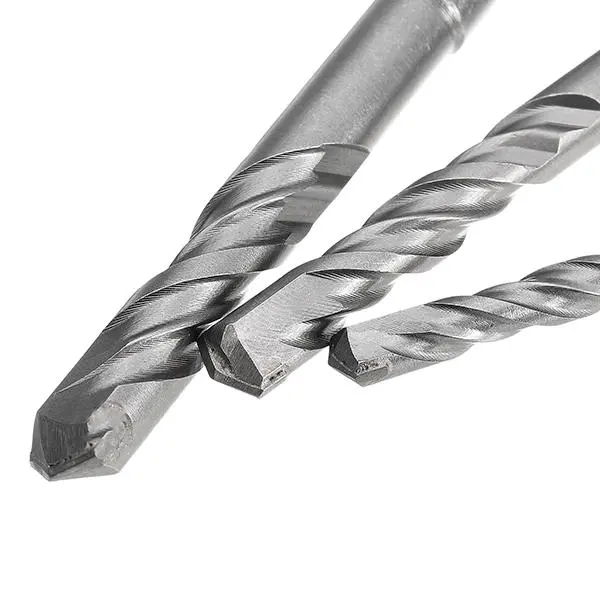 3Pcs SDS Plus Drill Bit Set - 6mm 8mm 10mm x 110mm Carbide Tip for Concrete - Image 3