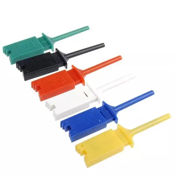 DANIU 18Pcs Test Hook Clip Grabber - 6 Colors Single Probe Set - Image 2