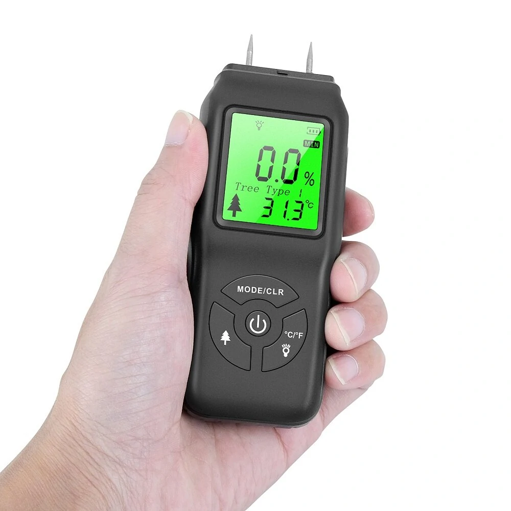 LCD Digital Hygrometer - Wood Moisture Meter for Plywood | 0~70% RH - Image 2