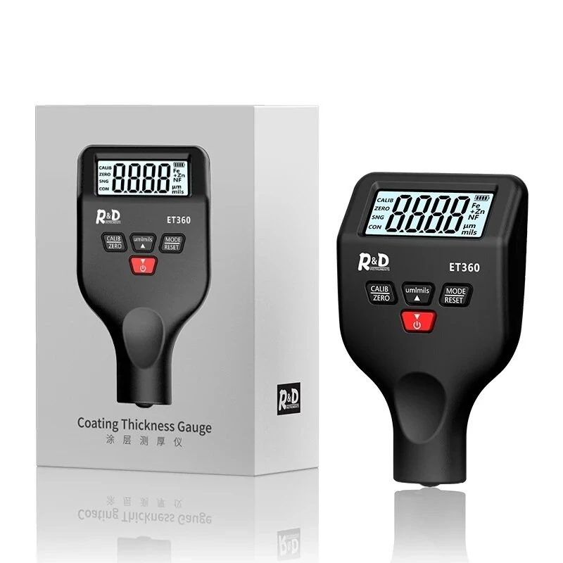 ET360 Fe/NFe Fe+Zn Paint Thickness Meter | 0-1500µm High Precision Gauge - Image 5