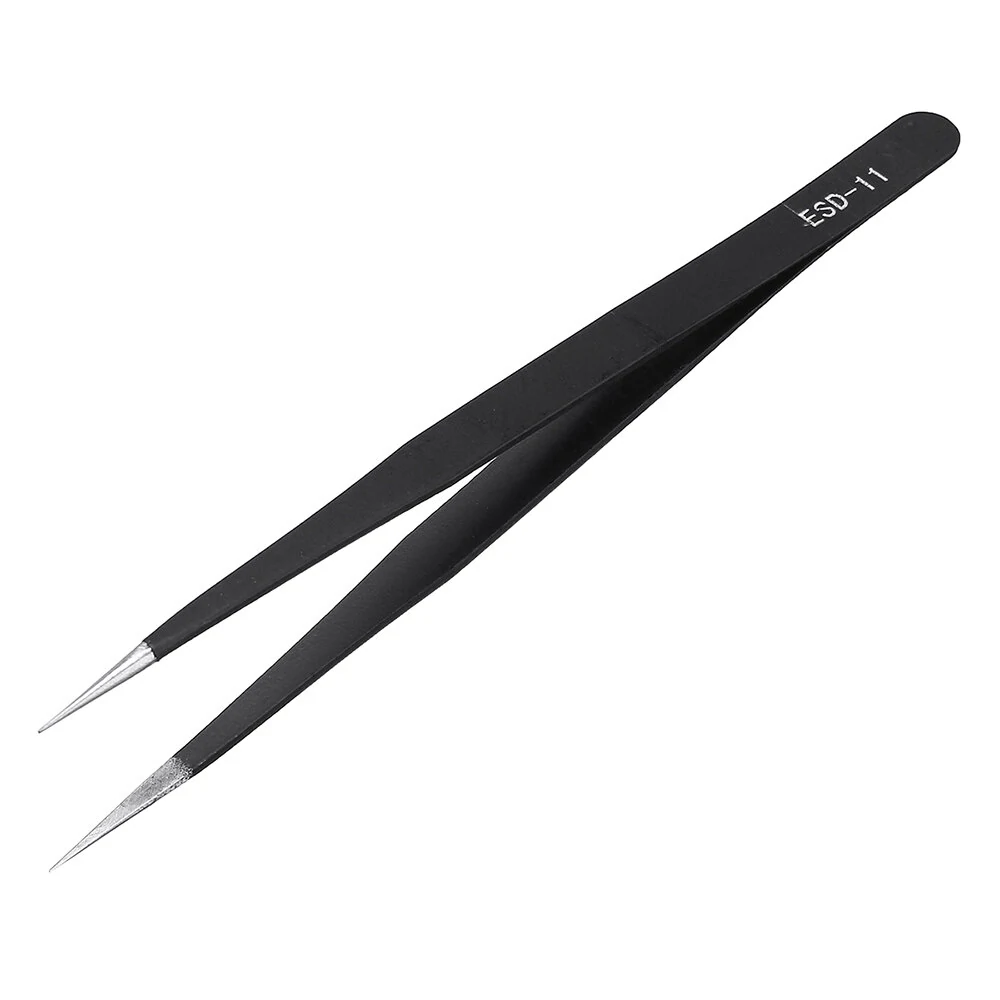 PARON ESD-10 Anti-static Curved Tip Forceps - Precision Soldering Tweezers - Image 3