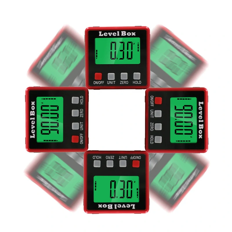 Wixey WR300 0.1° Digital Protractor | 4x90° Range | Magnetic Base & Backlight - Image 5