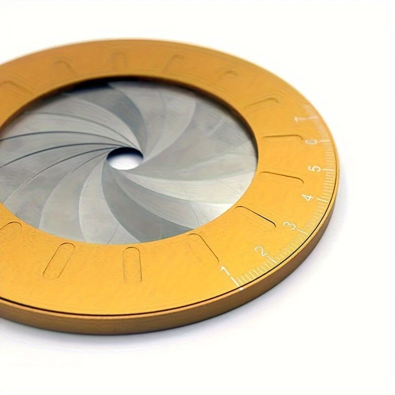 Adjustable Precision Circle Drawing Tool | 125mm Alloy Metal | Engraved Scale Compact Lightweight | Gold Red Black Blue - Image 3