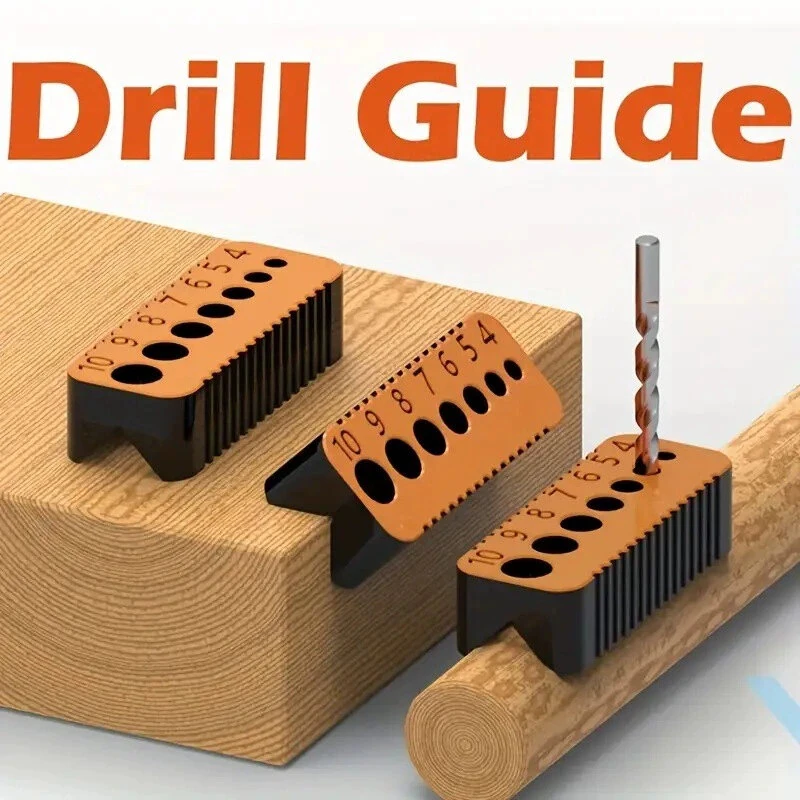 PLA Drill Guide - 7 Sized Holes 4-10mm - Compact Lightweight Woodworking Tool - Image 2