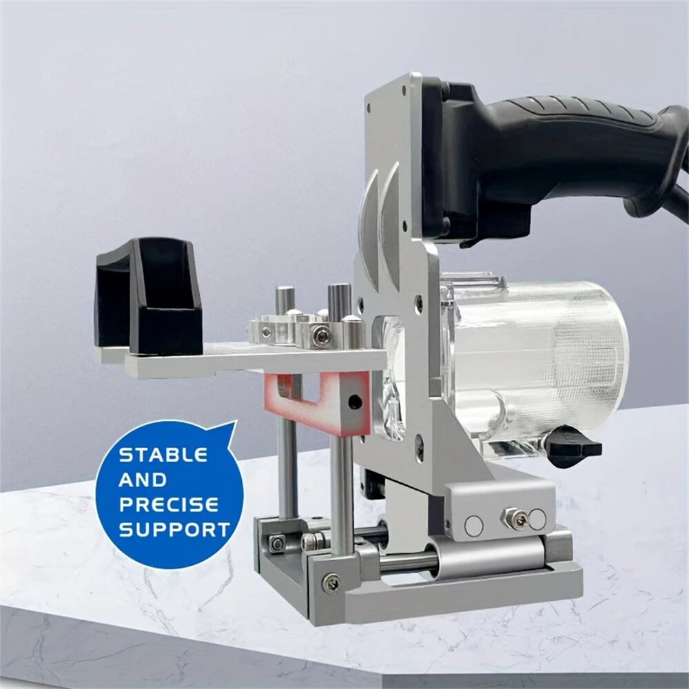Aluminum Alloy Mortising Jig | 2-in-1 Slotting Bracket & Punch Locator for Trimming Machine - Image 5