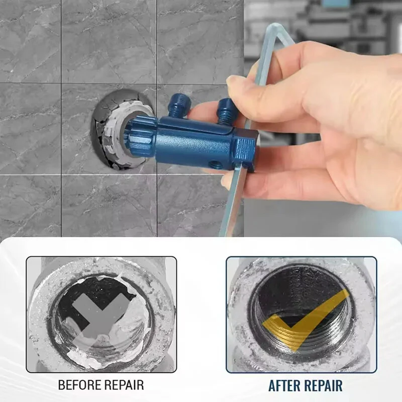 Broken Pipe Head Screw Extractor - 1/2 & 3/4 Inch Faucet Angle Valve Thread Removal Tool - Image 5