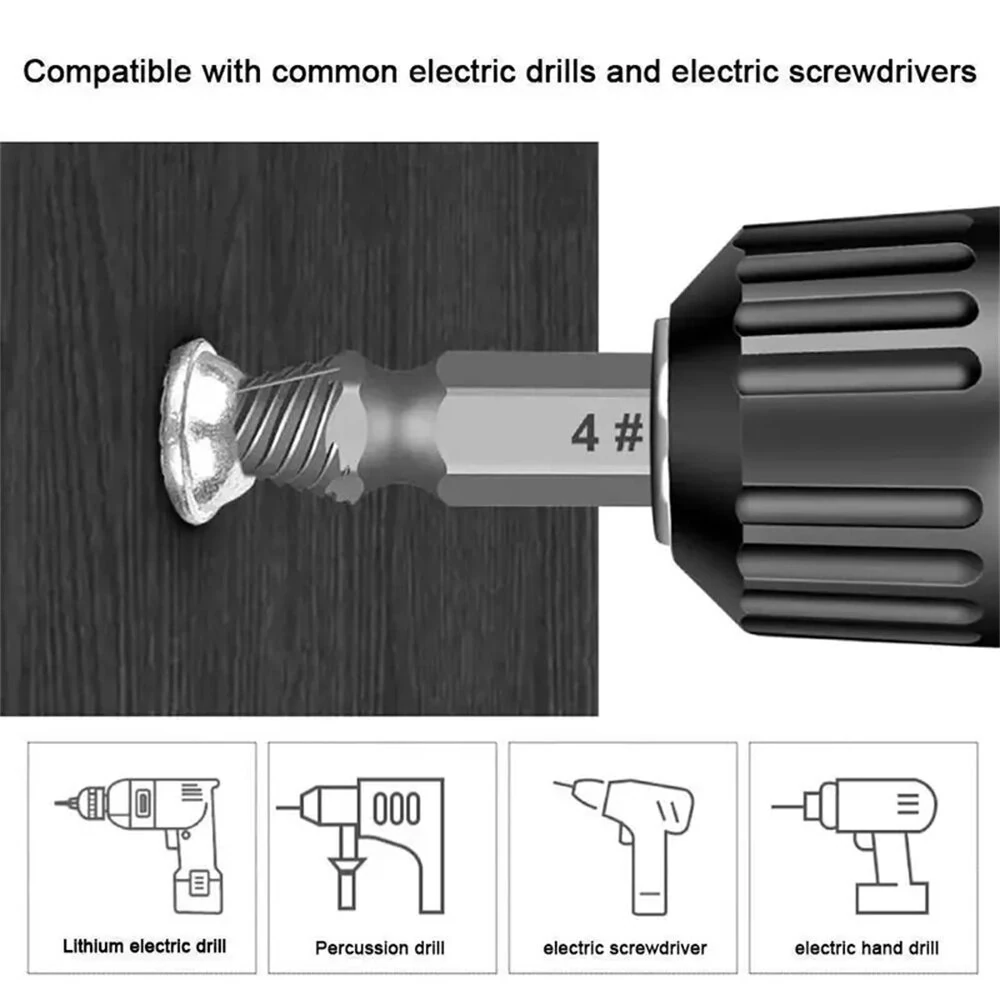 13PCS Screw Extractor Set - Double-Headed Chromium Vanadium Steel - Rust-Proof for Stripped Screws - Image 5
