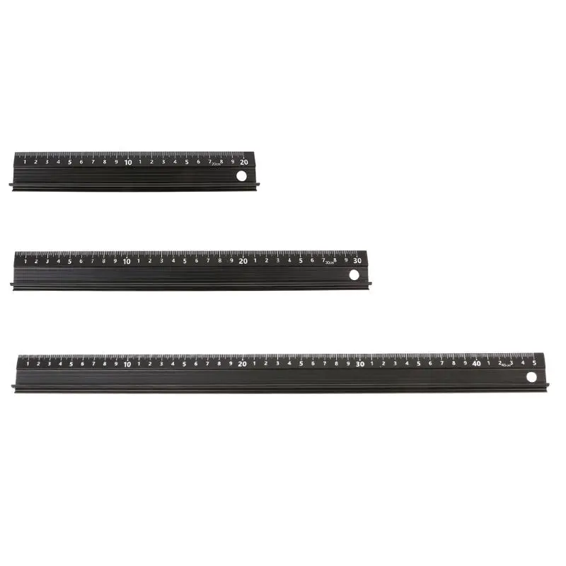 Aluminum Alloy Straight Ruler - Non-Slip Cutting Protection Tool for Drawing & Crafts - Image 4