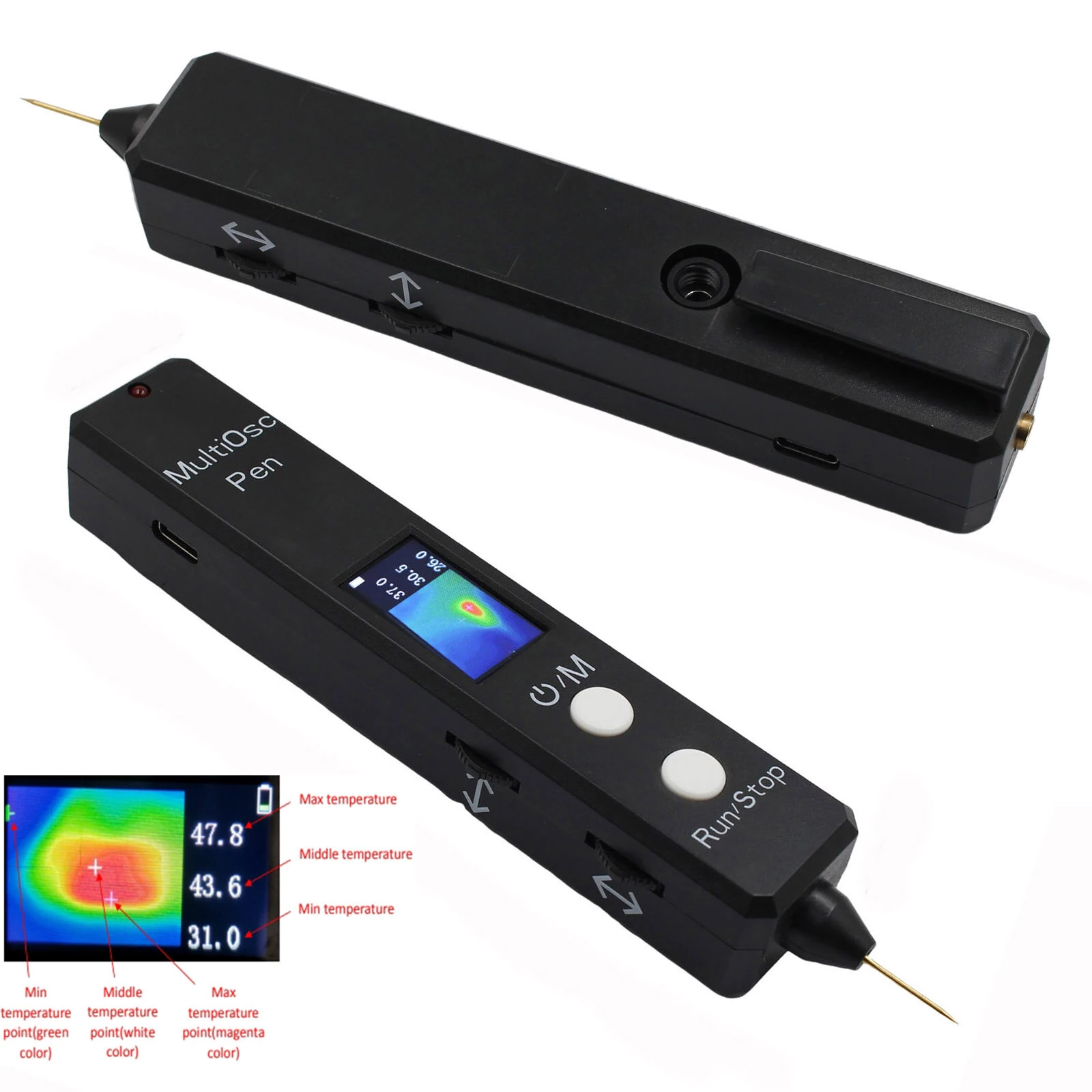 Precision Worker Oscilloscope Pen - Voltage Tester & Thermal Imager | Resistance & Diode - Image 5