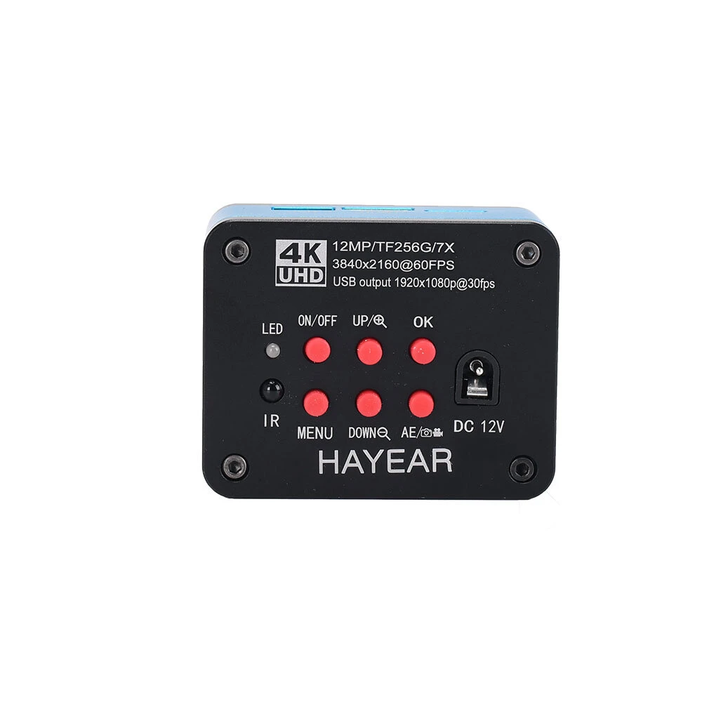 HAYEAR 12MP 4K Digital Microscope Camera | C-Mount for Phone Repair & Teaching - Image 3