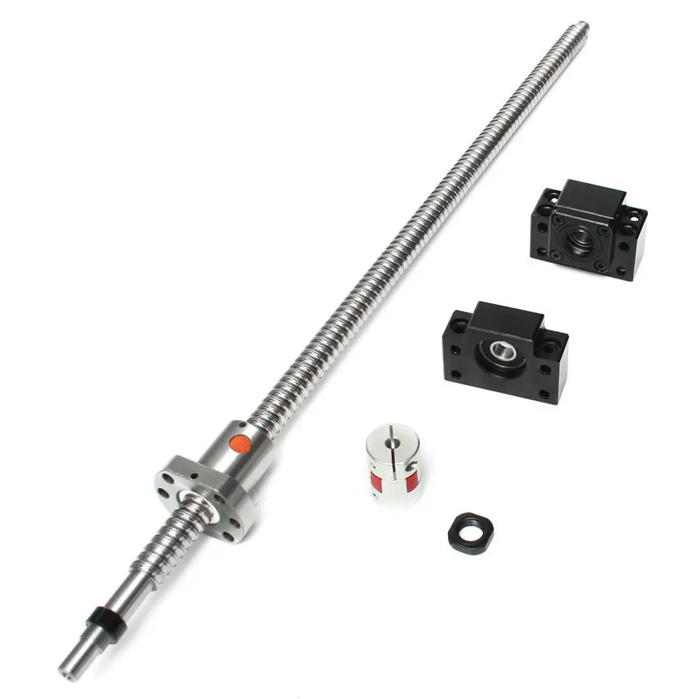 500mm SFU1605 Ball Screw - BK12 BF12 Supports & 6.35x10mm Coupler | CNC - Image 4