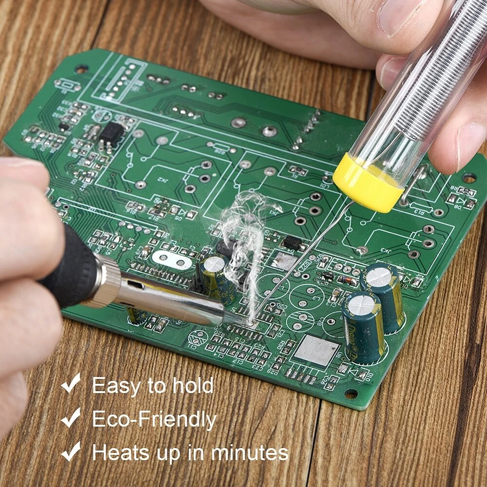 JCD 908 60W Electric Soldering Iron - 110V/220V Adjustable Temperature with Bracket - Image 3