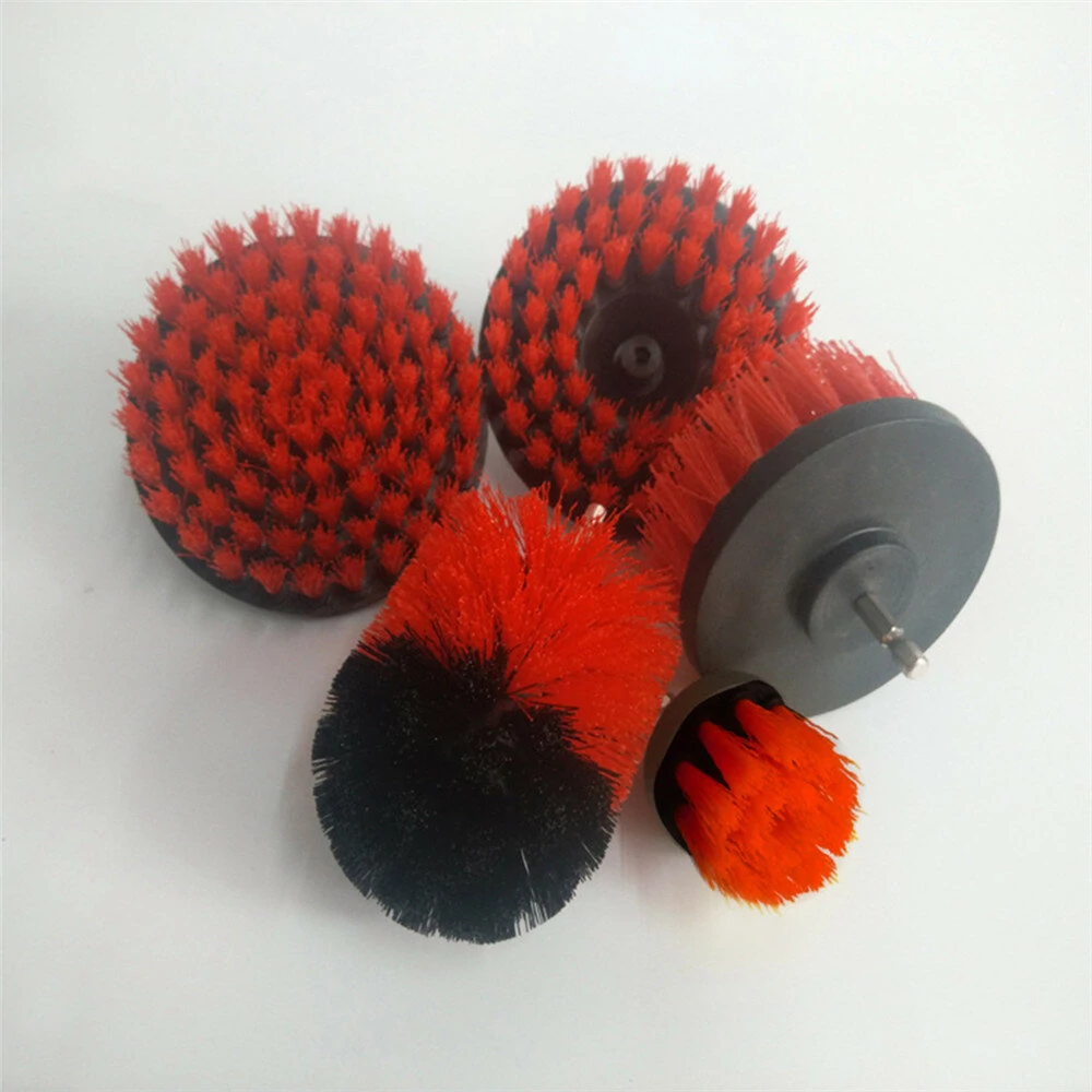 5pcs 2/3.5/4/5 Drill Brush Scrubber Cleaning Brush Yellow Blue Red - Image 4