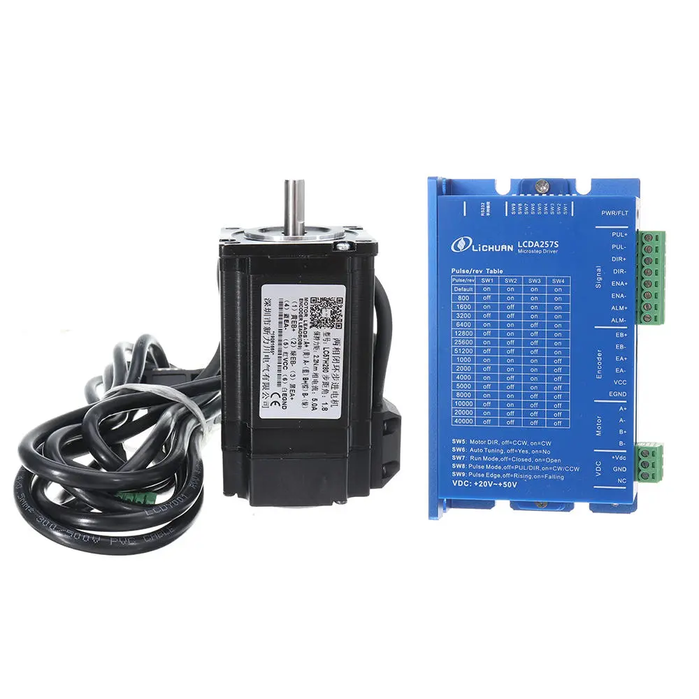 Nema 23 Closed Loop Stepper Motor Kit - 2.2N.m 57 Servo Motor & Driver Set - Image 3