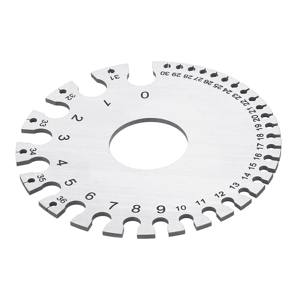 Machifit 0-36 AWG SWG Wire Gauge | Stainless Steel Round Thickness Measuring Tool - Image 3