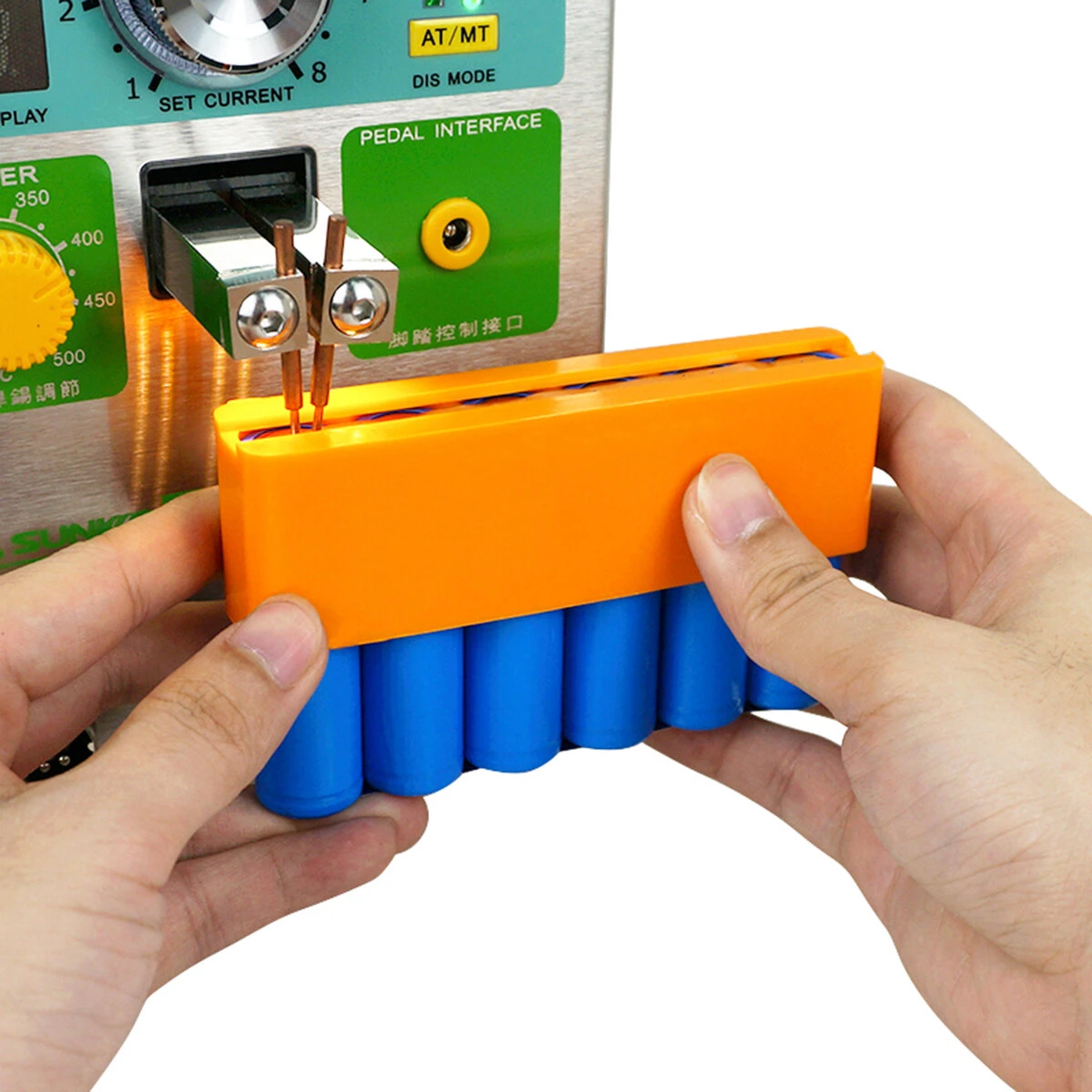 18650 Battery Spot Welder Fixture - 8-Section Clamp Pack Holder for Welding Machine - Image 2