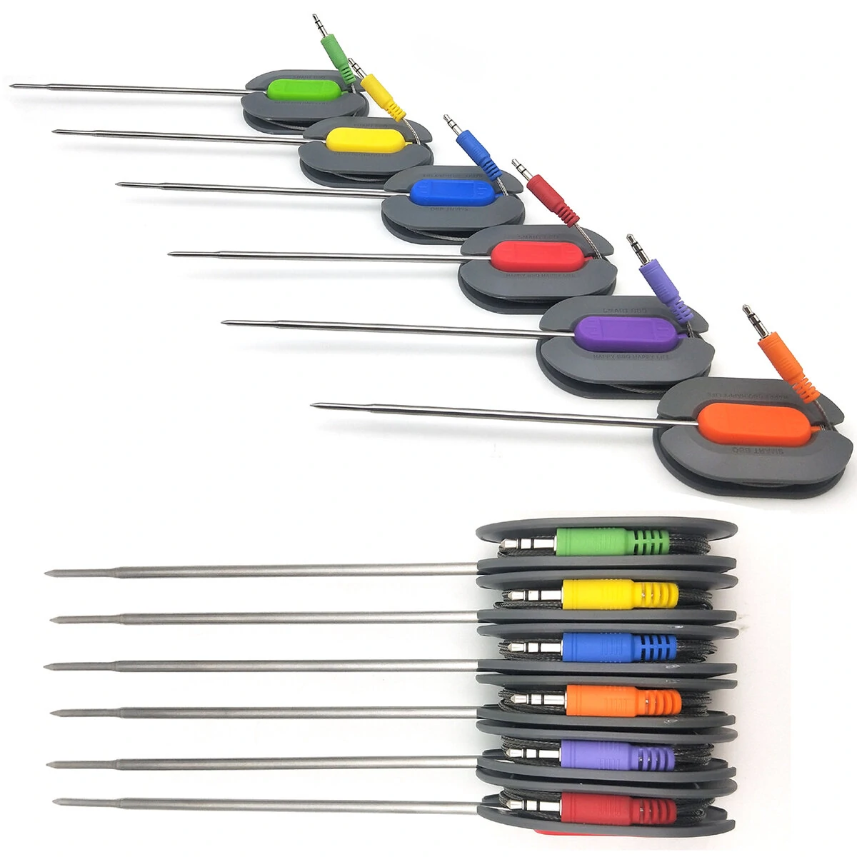 Smart Wireless Bluetooth Digital Thermometer - 6 Probes for Cooking & BBQ | iOS Android - Image 2