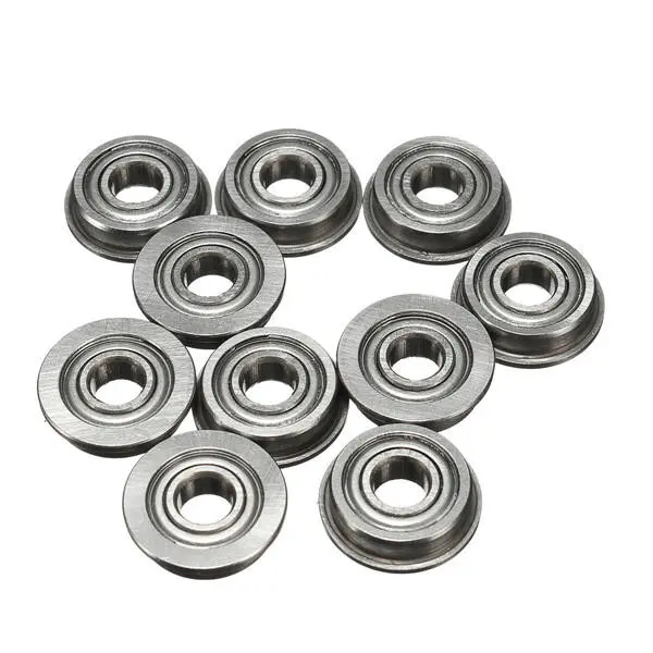 F695ZZ Flanged Ball Bearing - 5x13x4mm Double Shielded - 10 Pack - Image 2