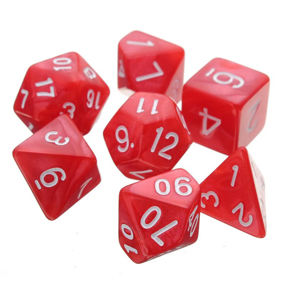 42pcs Polyhedral TRPG Dice Set - 4D 6D 8D 10D 12D 20D Multi-Sided for D&D - Image 2