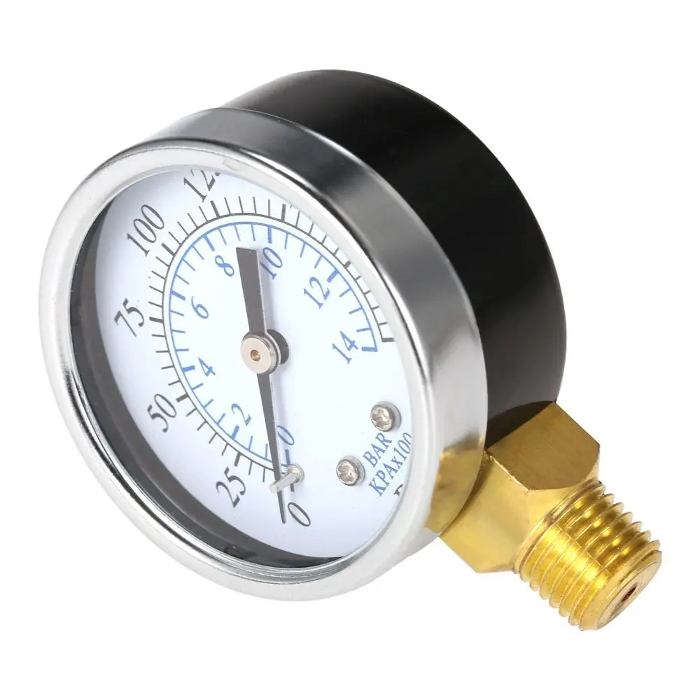 TS-50-14 Mini Pressure Gauge 0-200psi | 1/4 NPT | Air Compressor & Hydraulic - Image 4