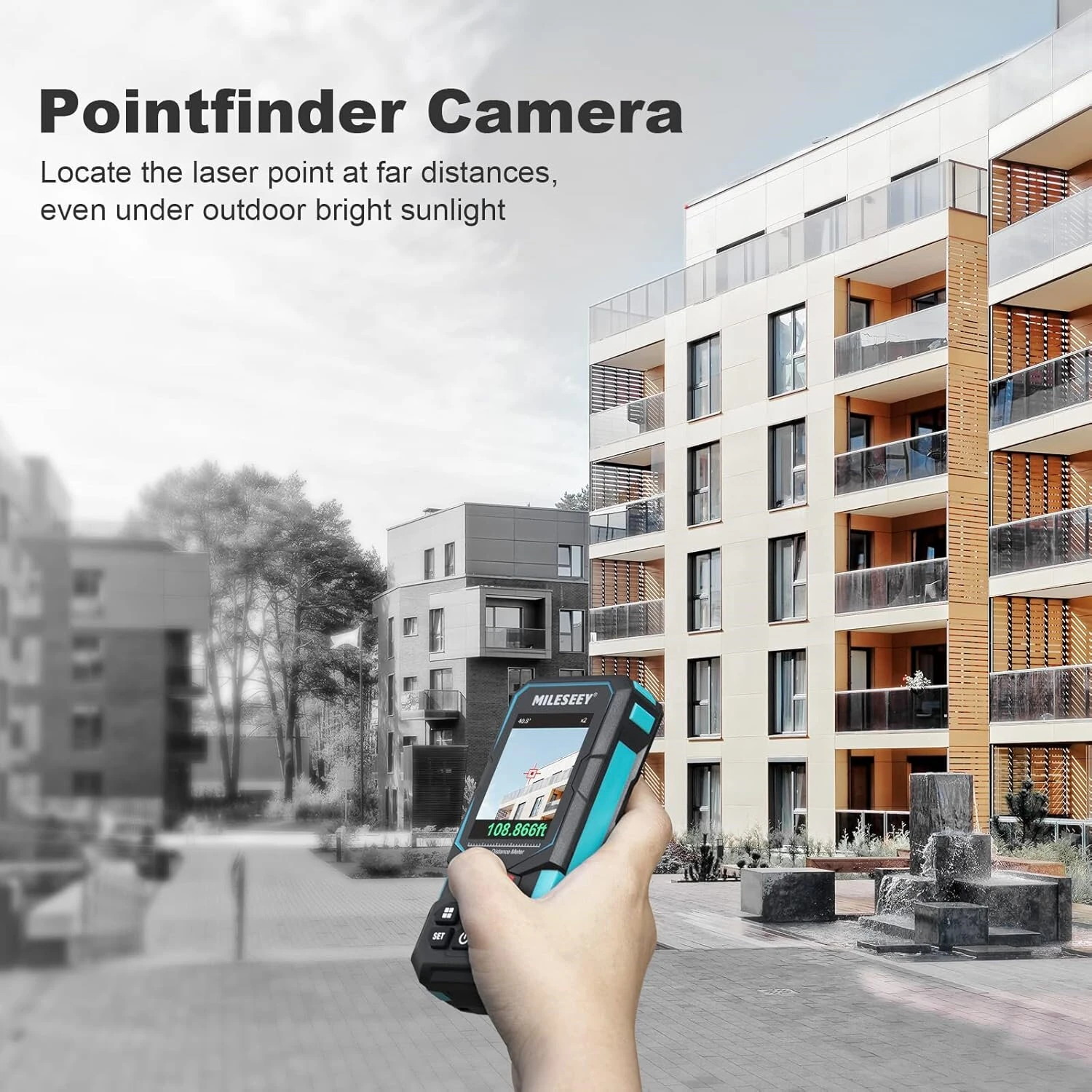MiLESEEY S7 PRO Laser Measure - 330Ft/100m with Camera & Rechargeable Battery - Image 3