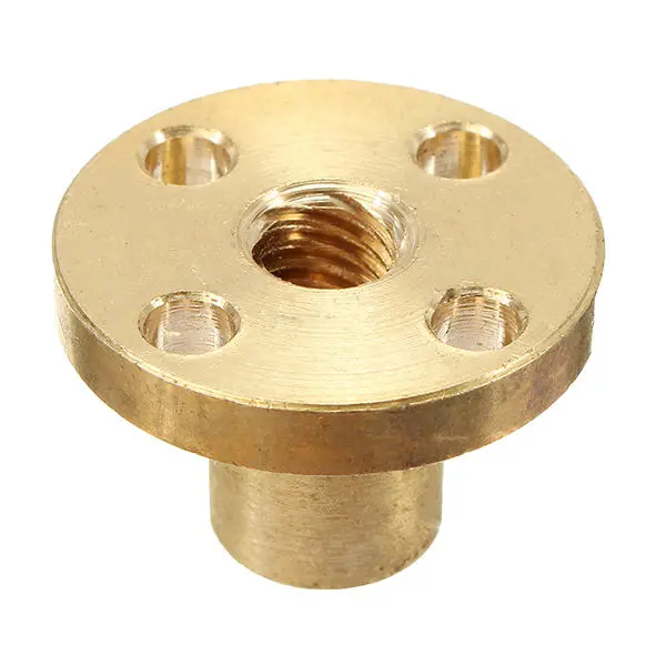 T6 Brass Nut for Stepper Motor | 2mm Pitch 6mm Thread Lead Screw - CNC Parts - Image 3