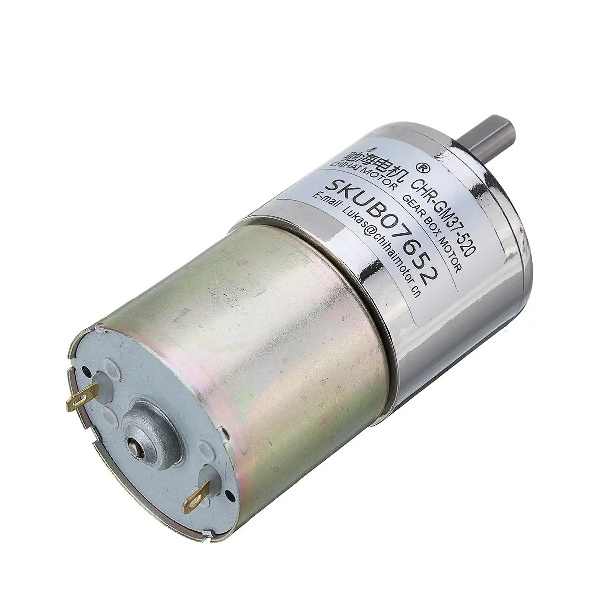 ChiHai CHR-37GB-520S DC Gear Motor - 12V 52RPM 1:150 Reduction Ratio - Image 4