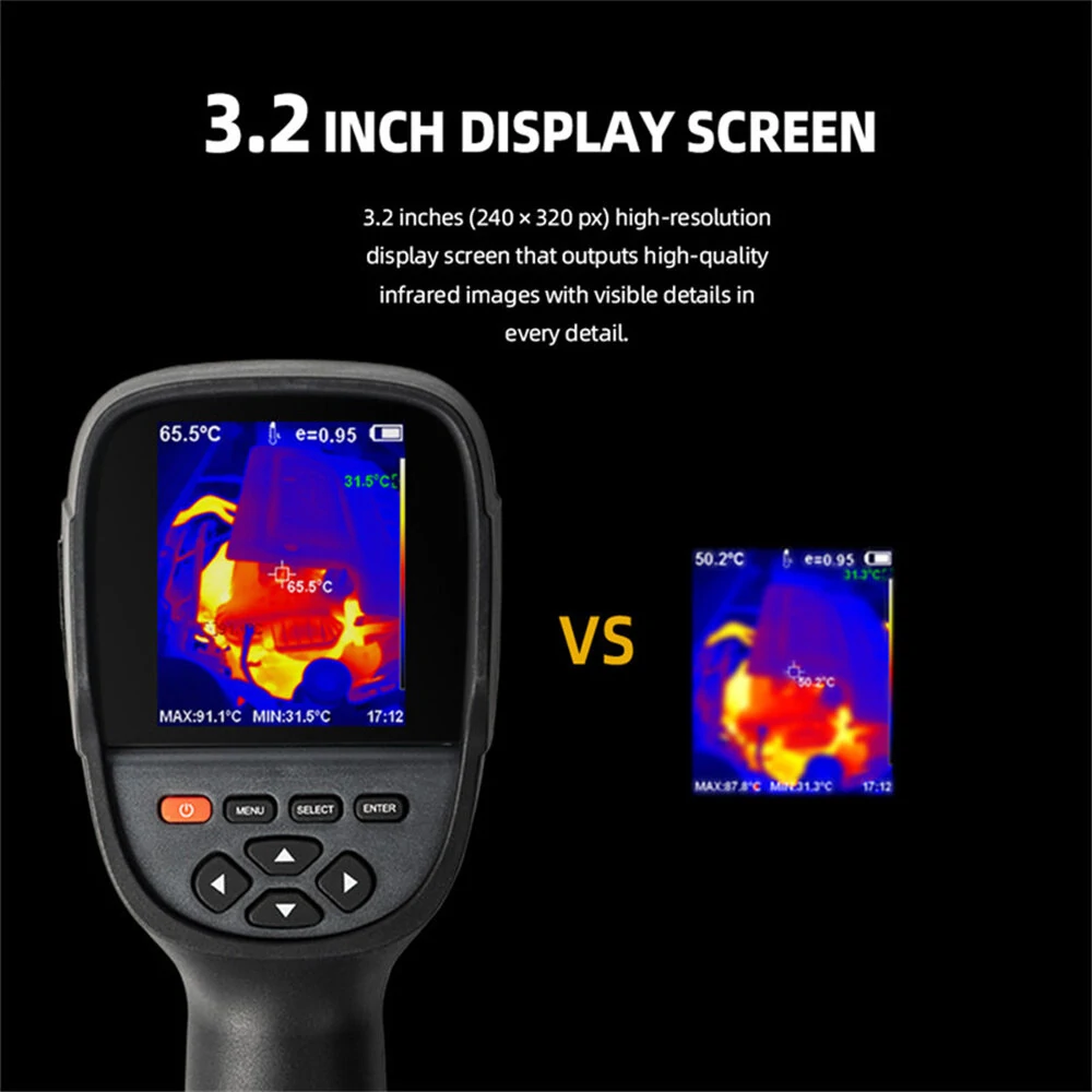 HTI HT-18+ Thermal Imager Camera | 256x192 IR for Construction & PCB Repair - Image 5