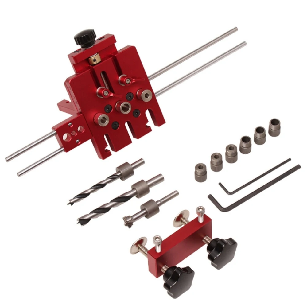 3 in 1 Woodworking Doweling Jig Kit - Aluminium Alloy Joinery System for Furniture - Image 3