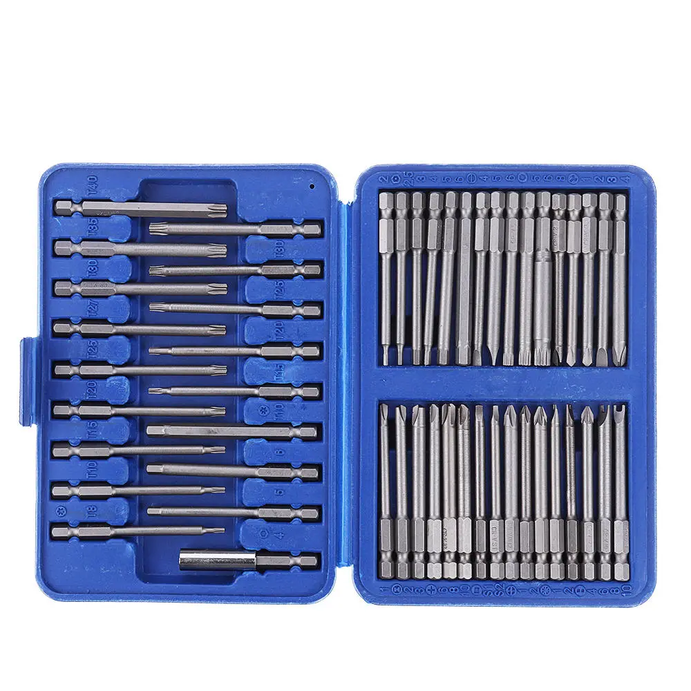 Drillpro 50Pcs Extra Long Screwdriver Bit Set - Torx Hex Spline for Electric Screwdriver - Image 4