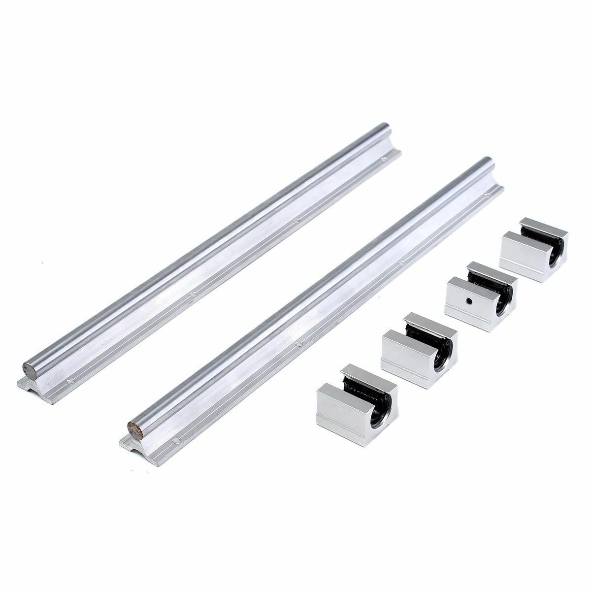 SBR16-500mm Linear Rail Slide - 2Pcs with 4Pcs SBR16UU Bearing Blocks - Image 3