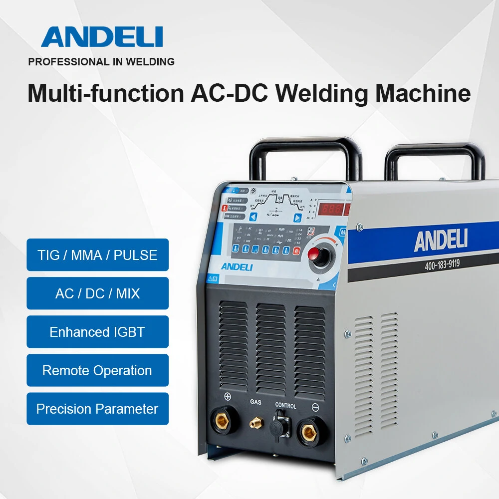 ANDELI TIG-250PAC AC DC TIG Welder | 220V Aluminum Welding Machine | MMA Spot Welding - Image 2