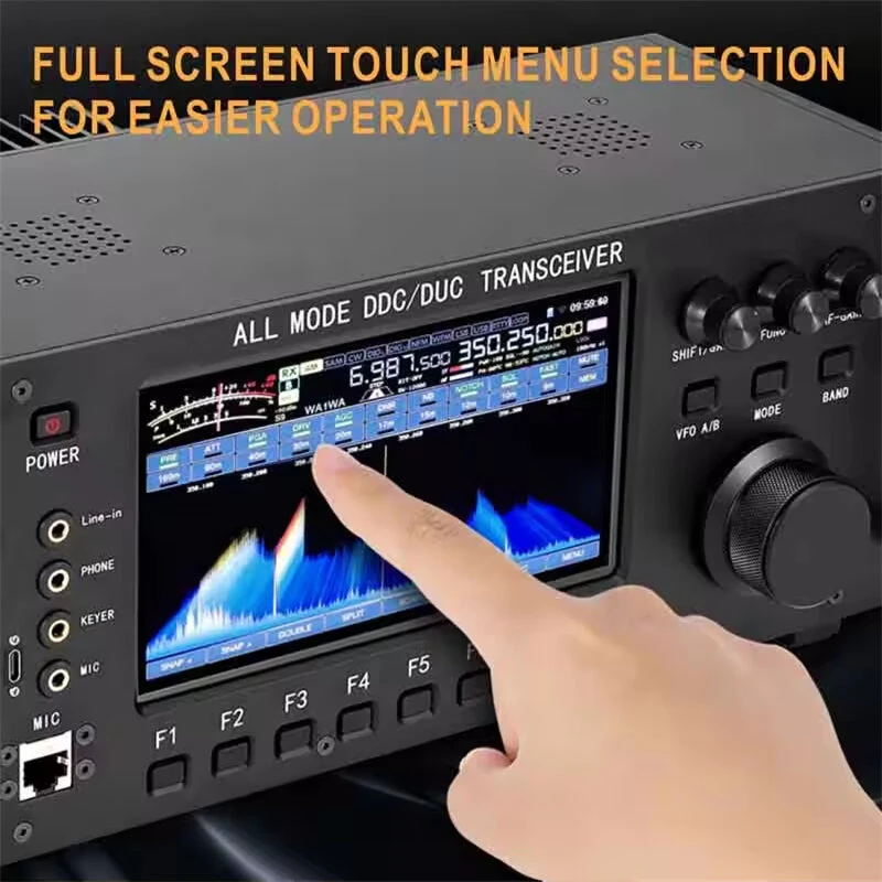 RS-998 HF Shortwave Transceiver | 100W 0-750MHz Wide Band | Built-in Antenna Tuner & Display - Image 4