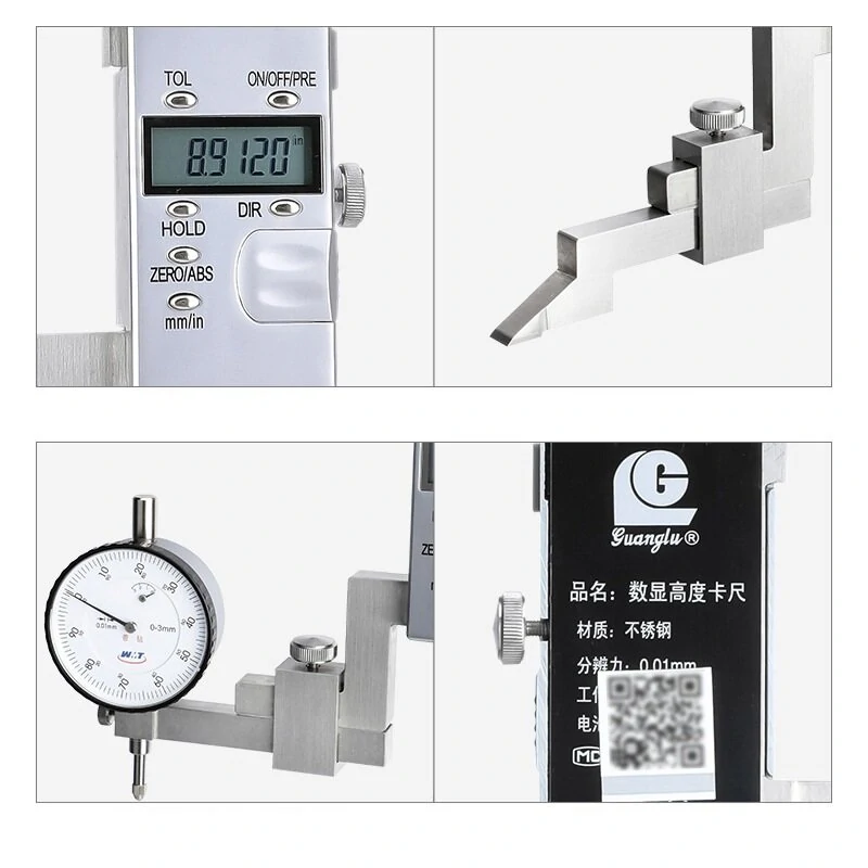 Guanglu 200mm 300mm Digital Height Ruler | LCD Electronic Display Measuring Instrument - Image 4