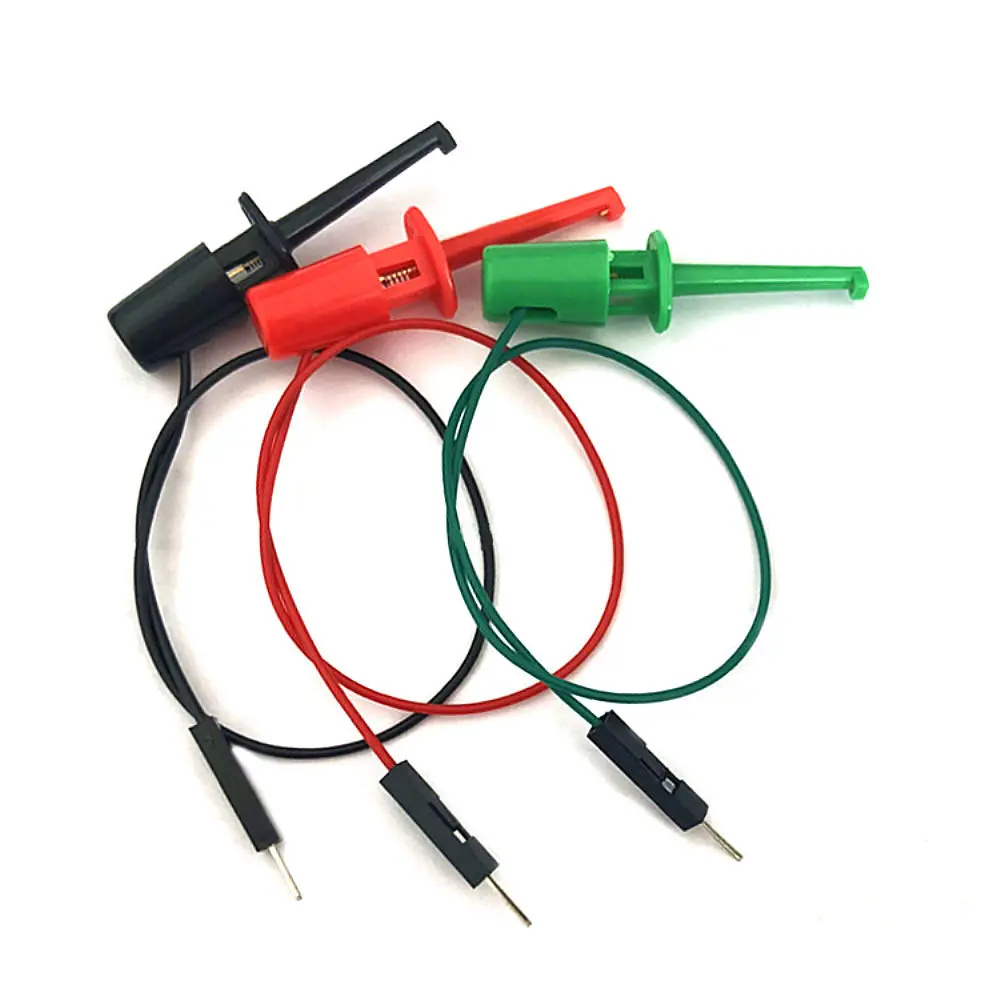 3 Pcs 20cm Transistor Tester Test Hook Clips | Test Leads for Electronics - Image 3