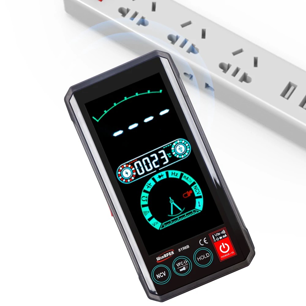 TOOLTOP ET8198B Smart True RMS Multimeter | 4.4 Touch Screen & Voice Control - Image 5