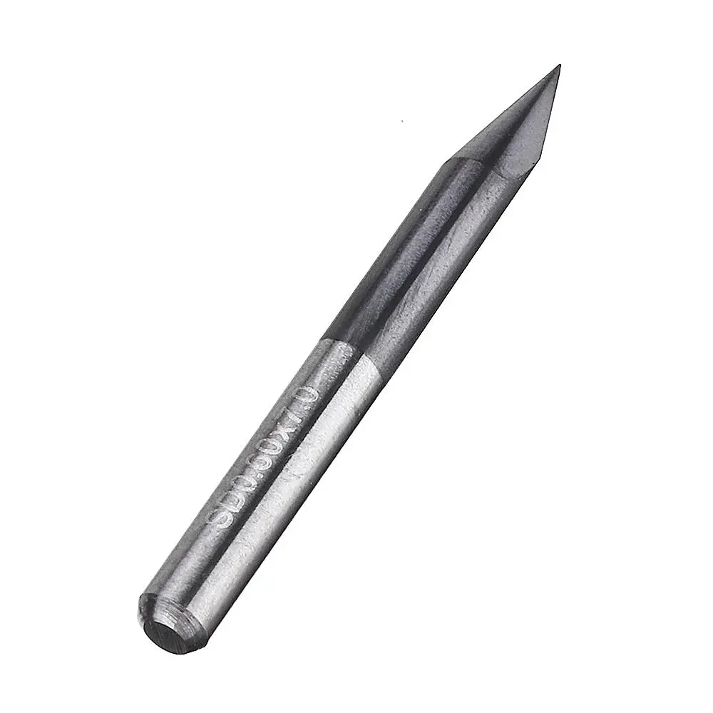 0.1-0.5mm 30° Flat Bottom PCB Drill Bit | TiAlN Coated CNC Engraving Set - Image 2