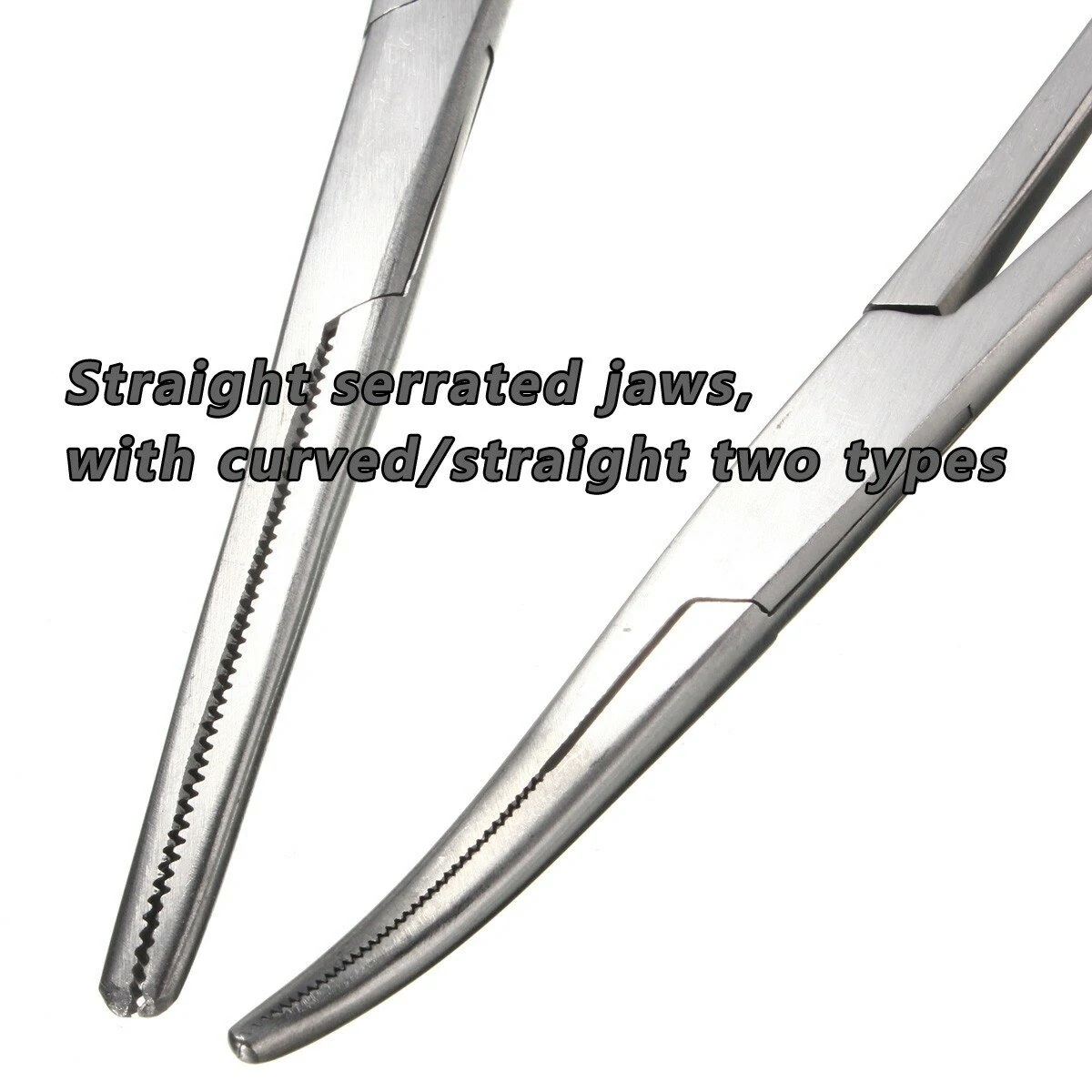 Stainless Steel Self-Locking Forceps - Straight & Curved - 12.5/14/16cm Nursing - Image 4