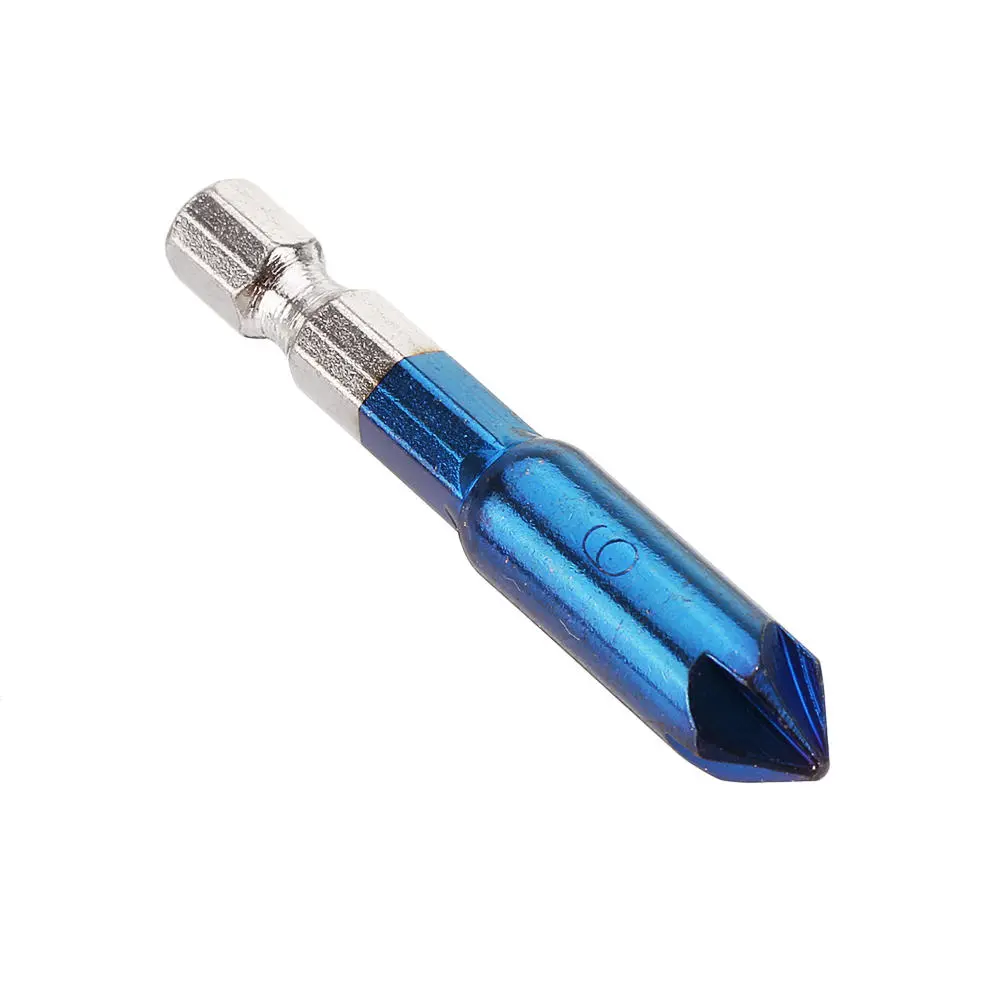 6-19mm Countersink Drill Bit Set - 6pcs 5 Flute Hex Shank | Nano Blue Coated - Image 5