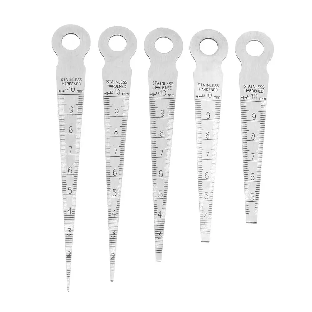 Drillpro 5pcs Stainless Hardened Taper Feeler Gauge | Hole & Aperture Scale - Image 5
