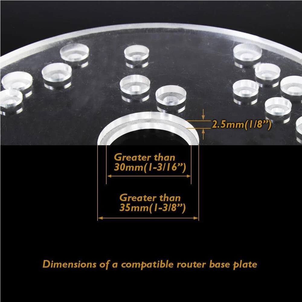 Porter Cable Router Template Bushing Guide Set - 11 PCS Brass - Precise & Durable - Image 4
