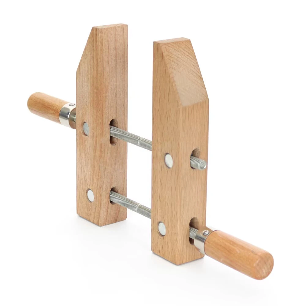 Wood Hand Screw Clamp - 8/10 Inch Parallel Jaw - Adjustable Hardwood Tool - Image 4