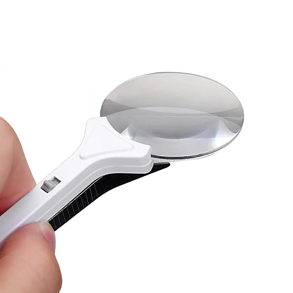 LED Magnifier Glass with Clamp - 5X Magnification for Soldering & Precision Work - Image 2