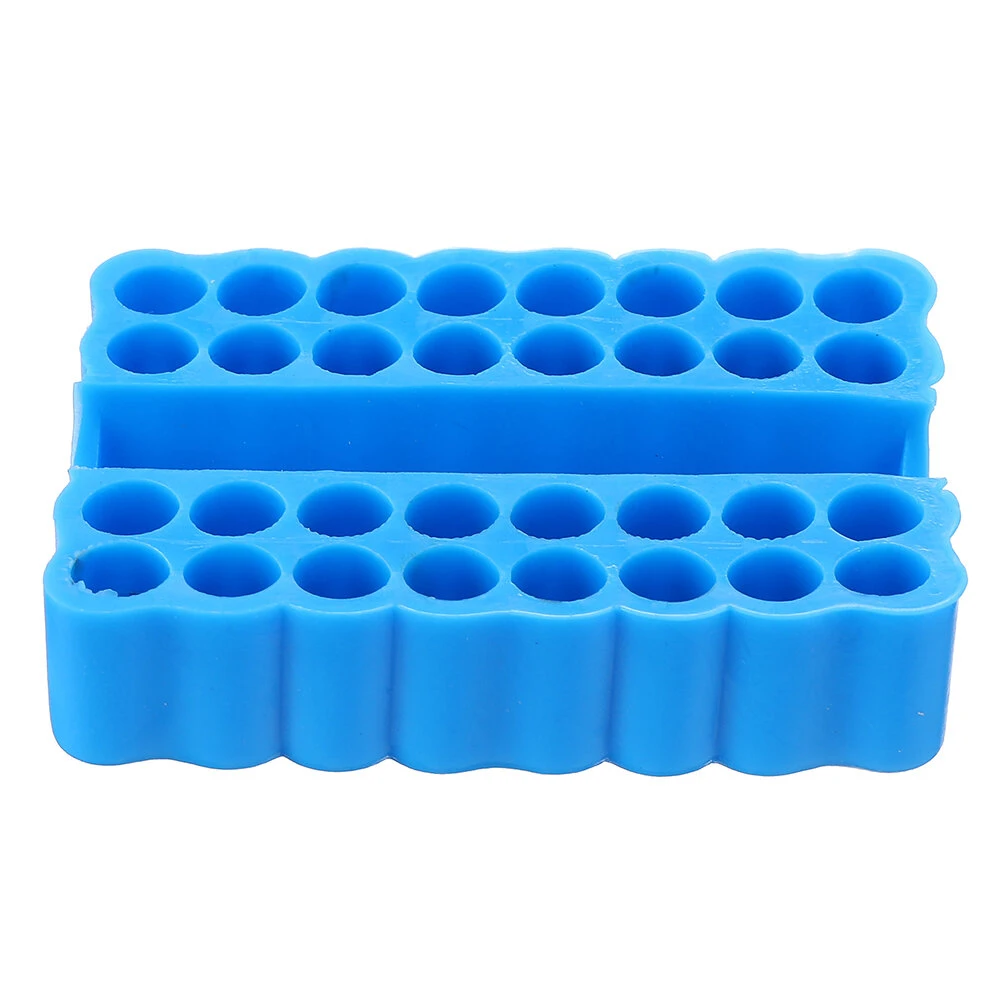 2Pcs Screwdriver Bit Storage Rack | 32 Holes for 1/4 Inch Hex Shank | Plastic Deck Box - Image 2