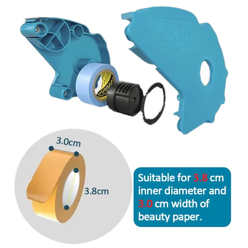 Masking Tape Applicator Machine - Sharp Cutting Edge & Ergonomic Design - Blue - Image 5