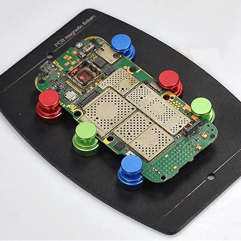 KGX PCB Board Holder Fixture with 6 Magnetic Pins | Soldering Platform for Mobile Phone Repair - Image 4