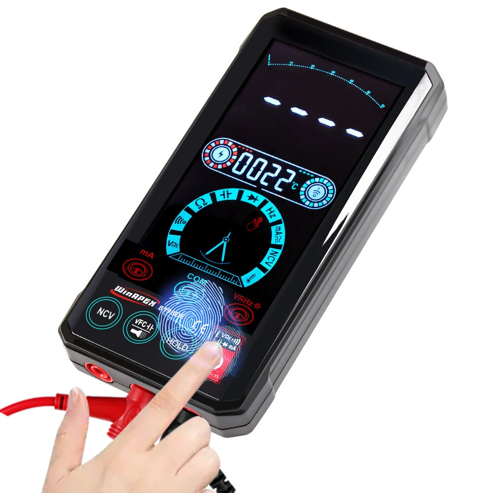 TOOLTOP ET8198B Smart True RMS Multimeter | 4.4 Touch Screen & Voice Control - Image 3