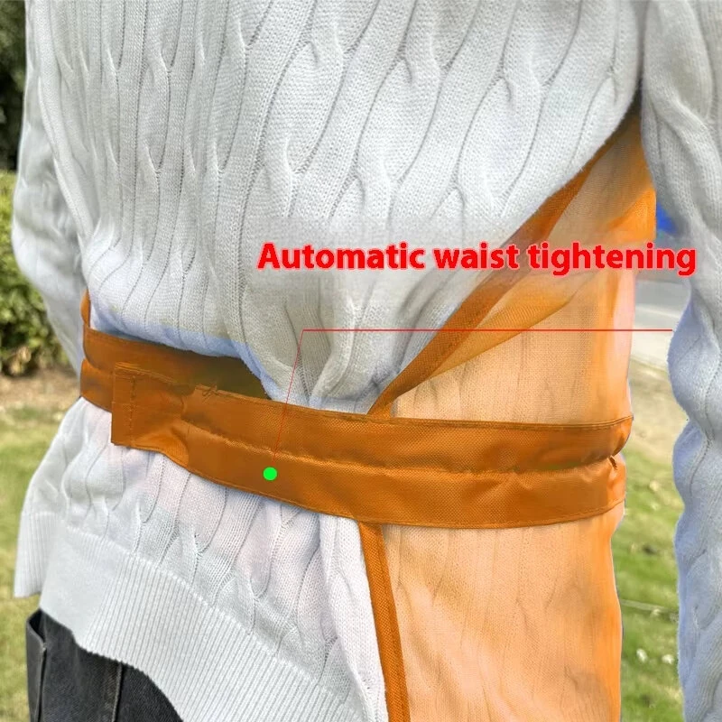 Breathable Mesh Mowing Apron - Full Body Safety Protection | Adjustable with Pocket - Image 5